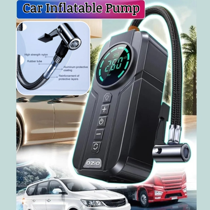 [New Upgrade Of Technology] Car Inflatable Pump Portable Electric ...