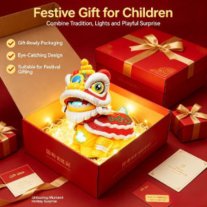 Interactive Electric Dancing Lion Toy For Kids - Traditional Cultural Plaything Lion Dance Toy Gift