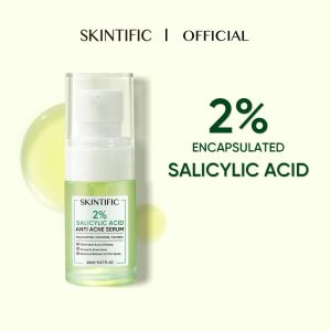 Skintific 2% Encapsulated Salicylic Acid Anti-Acne Serum 20ml | Salicylic Acid Serum Anti-Acne Serum BHA Exfoliant Blackhead Treatment Pore Care Serum