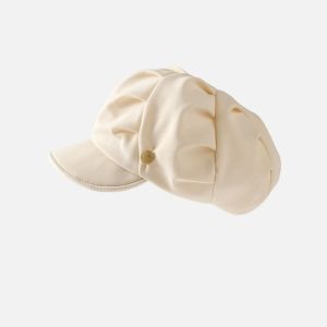 FXDFH British Style Cloud Beret Korean Style Newsboy Cap Octagonal Hat Personality Artist Hat Painter Hat Ladies