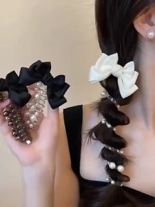 โบว์มุก สายศัพท์ เชือกผม สิ่งประดิษฐ์ ผมหางม้า กิ๊บติดผม หมวกผู้หญิงG3261