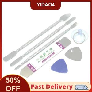 【YIDAO4】 7pcs kim loại spudger Kit phổ điện thoại di động sửa chữa mở công cụ điện thoại di động tháo rời xà beng thép Pry điện thoại tay công cụ thiết lập