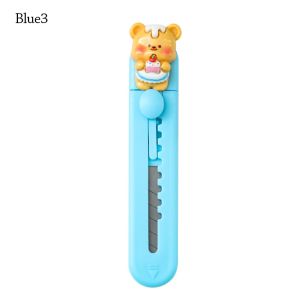 UUMIR เรซิน ที่ตัดเนยหมี พลาสติกทำจากพลาสติก อุปกรณ์สำนักงานโรงเรียน ที่เปิดจดหมายพับเก็บได้ น่ารักน่ารักๆ การ์ตูนลายการ์ตูน เครื่องมือตัดกระดาษ