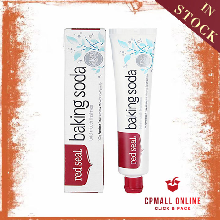 [Expiry Date 03/2026] Red Seal 苏打美白牙膏 Baking Soda Toothpaste 100g