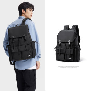LEE Travel Backpack Men With Waterproof Oxford Fabric Laptop Compartment Large Capacity Backpack For School Work Office Business