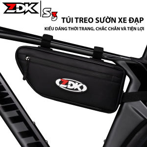 Túi Sườn Xe Đạp ZDK S3 30x14x4.5cm – Túi Đựng Đồ Gắn Khung Kháng Nước 3 Điểm Velcro