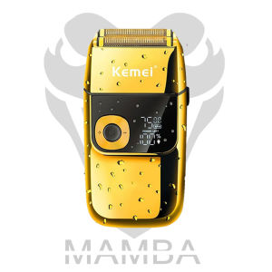 Shaver Kemei KM-2028 LCD Display Alat Cukur Bulu Kumis & Jenggot Elektrik Rechargeable