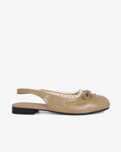 HCM - Sandal Hạnh Dung Bít Mũi Nơ Viền Ren HD11111AV