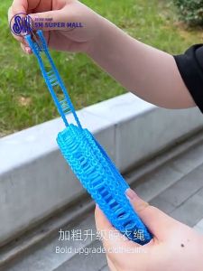 【SM Mall】Portable Travel Clothesline 10m Non Slip Durable Nylon Rope for Outdoor Camping Balcony Laundry Windproof Clothes Drying Line with Hooks Space Saving for Quilt Blanket Towel