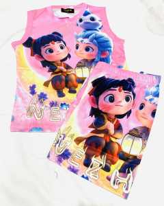 NEZHA #116 Terno Jersey Shirts and Shorts Set for Girls Kids (2 to 7 yrs old)