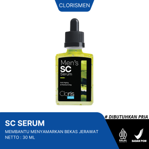 Clorismen SC Serum 30ml - Serum Wajah Pria Memudarkan Bekas Jerawat Bopeng