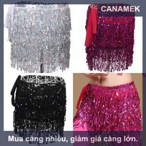 【CANAMEK】 Trang phục múa bụng váy quấn hông tua rua tua rua váy quấn eo