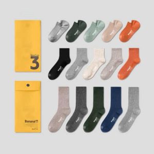 TOP Bananain 301P Sports socks for Couples socks 5 Pairs/pack  蕉内情侣运动袜 5双/盒