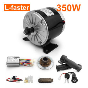 24V 36V 350W DIY Electric 4-wheels Cart Gokart high speed brush Motor Conversion Kit With Gas Pedal
