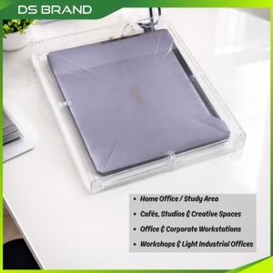 Pelindung Laptop Akrilik DIY / Acrylic Workspace Decor Clear Case DS Brand K