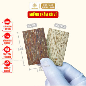 Miếng trầm hương bỏ ví tài lộc cầu sự nghiệp tiền tài sức khỏe công danh vạn sự như ý Sơn Mộc Hương