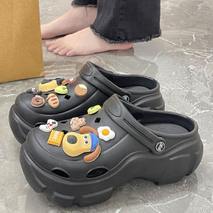 [Free Shipping] WomenS Summer Platform Sandals With Raised Heels Closed-Toe Slip-Resistant Thick-Soled Suitable For Outdoor Wear