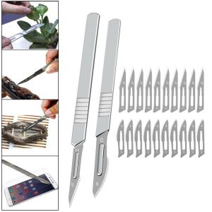 Toolstar คาร์บอนเหล็กใบมีดใบมีดScalpel DIYตัดอุปกรณ์ทำมือSawชุดใบปัดน้ำฝน