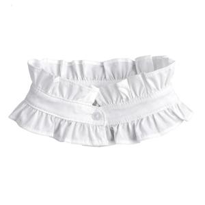 Victorian Clip On Collar Embroidery Fabric Layered Ruffle Decoration