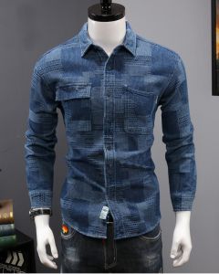 Áo sơ mi nam dài tay chất bò van chéo dày dặn dành cho phái mạnh - H111