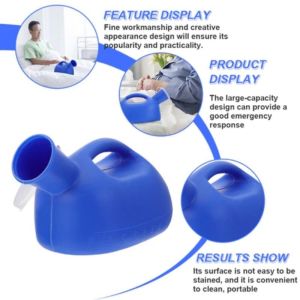 2000ML Male & Female Portable Urine Bottle Urinal Pee Urine Collector Travel Urine Storage with Tube