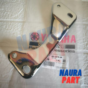 BREKET DUDUKAN KNALPOT CHROME CROME ORIGINAL BARU MIO SPORTY SMILE MIO LAMA MIO OLD