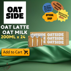 OATSIDE Coffee Oat Latte Oat Milk 24 Packs X 200mL Pocket Packs Non-Dairy Vegan Milk For Coffee