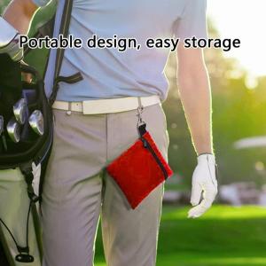 2 Pcs Golf Tees Bag Golf Tees Pouch Bag with Clip Golf Tees Storage Holder Golf Ball Bag Golf Tees Storage Pocket