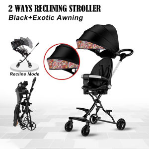 【COD】2 Way Facing Baby Stroller Magic stroller 4 wheels Ultra lightweight Foldable strollers