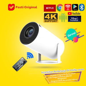 Proyektor Android 4K Wifi Bluetooth / Proyektor Mini / Infocus mini / Projector Android / Proyektor Murah / Proyektor Wifi / Infocus Android  / Projector mini