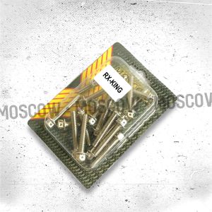 BAUT PROBOLT BLOK MESIN RX KING RX-K 35 RX SPESIAL MOTOR 1SET 17PCS MOSCOW IMPORT PNP BAUT CVT RXK BAUT STENLIS BLOK MESIN RXKING KANAN KIRI BAK KALTER MESIN MESIN RX K RXKING MASTER GOLD BIRU 2TONE CHROME NONFLOWER KUNCI 8 M6 PNP BAUT BAK MESIN