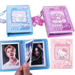 SANRIO Cuốn Album Ảnh 3 Inch Với 40 Túi PVC Mini In Họa Tiết Hoạt Hình Dễ Thương