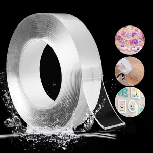 5M Double Sided Adhesive Tape Waterproof Strong Sticky Double-Sided Adhesive Tape Transparent Traceless Strips