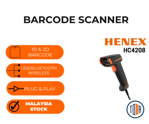 Henex HC4208-S 1D / 2D Barcode Scanner QR Scanner