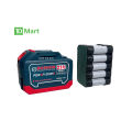 Pin 15cell BOSHUN - Mạch 4 mosfet - Vỏ ABS - Có đèn báo pin - Chân pin phổ thông dùng cho máy khoan, máy siết bulong. 