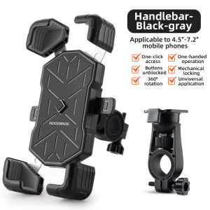 Rockbros nhanh chóng phát hành Giá để điện thoại cho xe máy chống sốc 360 ° có thể điều chỉnh MTB Giá đỡ điện thoại chống rung chống rung xe đạp trên đường e-bike kê điện thoại Phụ kiện xe đạp
