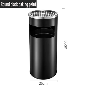 Gongtai Commercial Grade Stainless Steel Garbage Bin with Anti-Rust Liners Durable & Easy-Clean Outdoor Trash Can