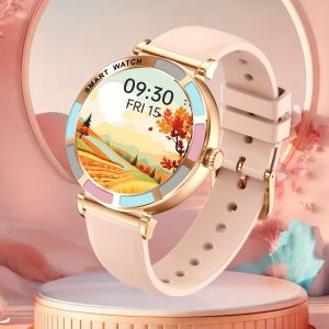 Fashion Smart Watch for Women 1.27" HD Round Touch Screen IP67 with Wireless Calls Message Push Multiple Sports Modes Steps Counter Activity Recording Outdoor Fitness Sports Watch Compatible for IOS/Android Phones Perfect Gift