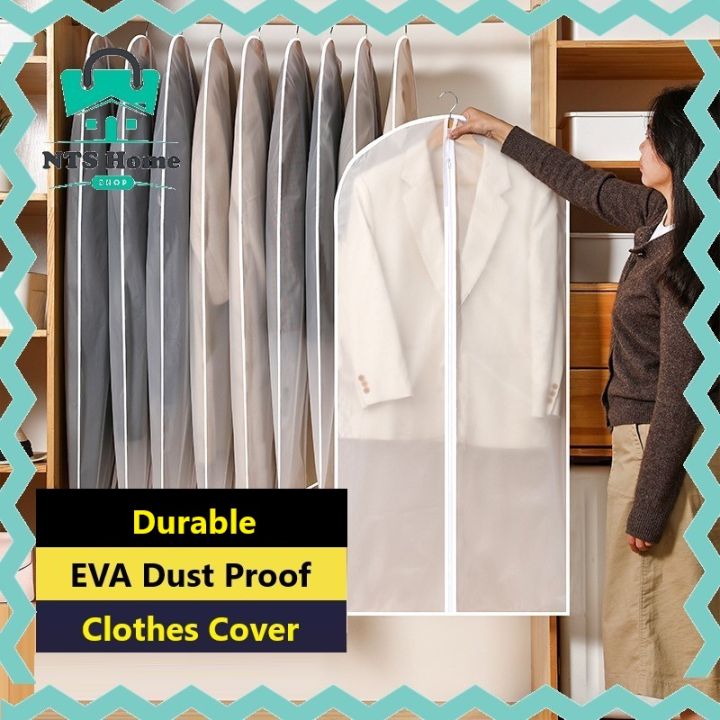 Eva Clear Plastic Dustproof Cloth Cover Suit/Dress Garment Bag Storage