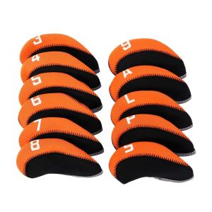 PELLETIZING 4-9PSAL Outdoor Sport Golf Iron Covers Set Iron Wedge Protector Protective Cover Golf Putter Accessories Protector Case Golf Iron Headcover Golf Headcovers Golf Club Cover Spider Head Cover