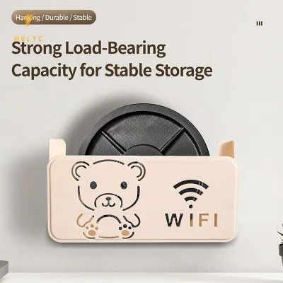 Hộp Đựng Wifi Treo Tường Không Khoan Tường Giá Đỡ Router Wifi Hộp Che Modem Trang Trí Gọn Gàng