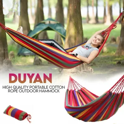 Home Portable Cotton Rope Outdoor BIG Hammock DuyanCloth Duyan