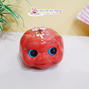 Heo bóng tiết kiệm gốm sứ size 1 và size 2 đựng tiền heo đất tiết kiệm heo sứ tiết kiệm ống heo đựng tiền heo đất đẹp