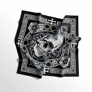 scraft- slayer bandana syal bahan tebal cotton polyester scraft masker motif band music - multifungsi serbaguna masker pashion