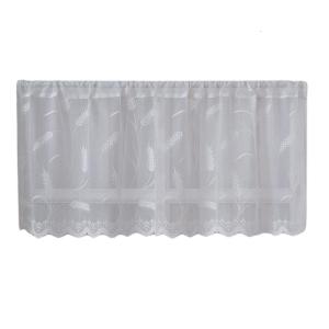 Rèm cà phê Polyester thời trang với hoa văn ren tinh xảo phù hợp với hầu hết các cửa sổ mà không cần dụng cụ