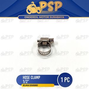 Hose Clamp 1/2 Inch - Klem Claim Pengencang Pengikat Lubang Selang Radiator Air Gas Kompor