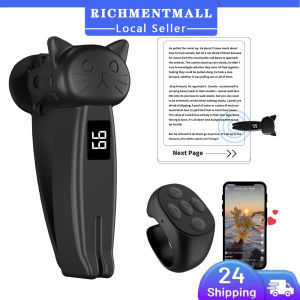 【✅SG READY STOCK】RICHMENTMALL Remote Control Page Turner for Kindle Paperwhite Scribe Accessories Page Turner Clicker for iPad Tablets Reading Novels Taking Phone Camera Video Record Triggers Remote Remote for iPad & Android Tablets