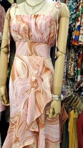 ฉีดฟ้ามือ เดรสหน้าสั้นหลังยาว สีพาทเทล เดรสสายผูกไหล่/ผูกคอ ชุดใส่ไปทะเลคาเฟ่สวยสวย