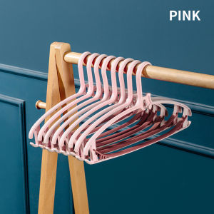 【Fans Tone】1pc Non-slip Hanger For Jackets Pants Socks & Dress Clothes Coat Flocked Hanger Drying Rack