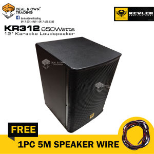 Kevler KR-312 12 inch 650 watts Karaoke Loudspeaker w/ FREE 1pc. 5meter Wire (1 PC)